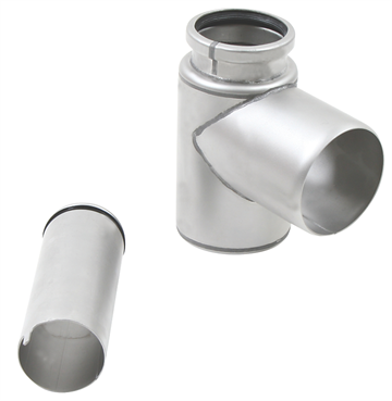 Blücher Waterline udløbsdel, Ø50mm vandret